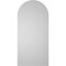 Ekena Millwork Round Top Surface Mount PVC Gable Vent: Non-Functional, w/ 3-1/2"W x 1"P Standard Frame, 20"W x 42"H GVPRT20X4201SN - alternate 2